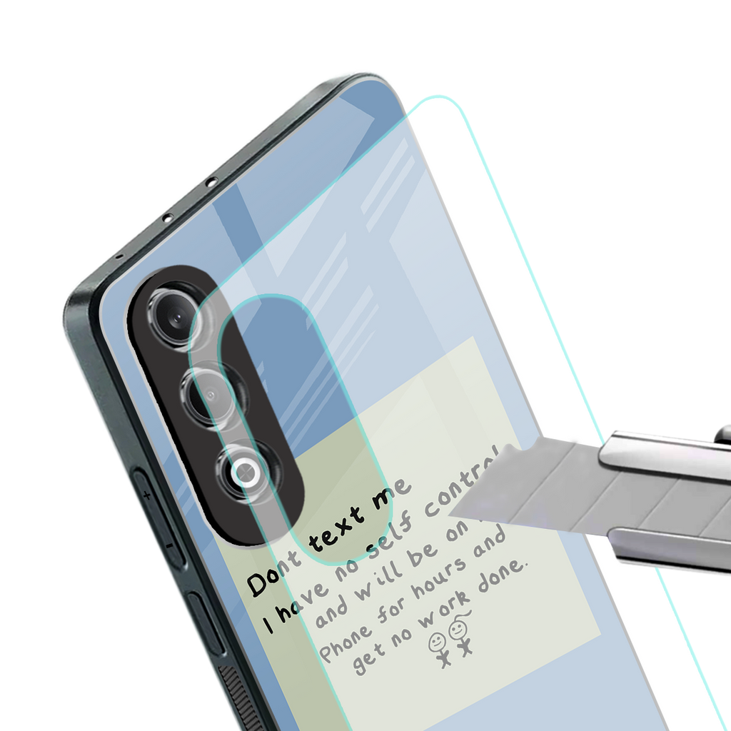 no self control back phone cover | glass case for oneplus nord ce 4
