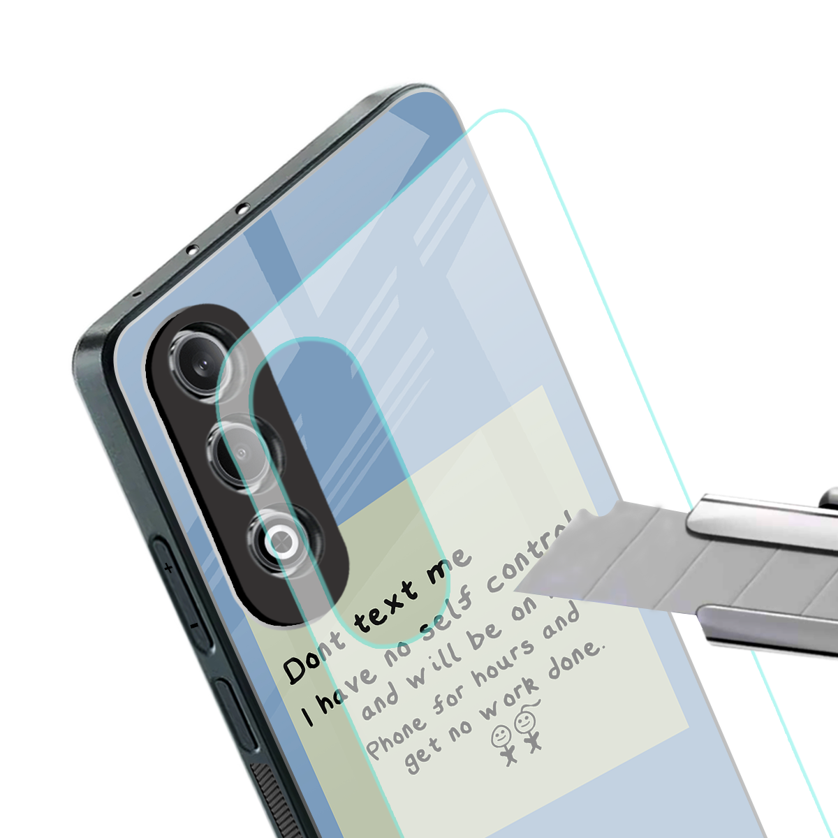 no self control back phone cover | glass case for oneplus nord ce 4