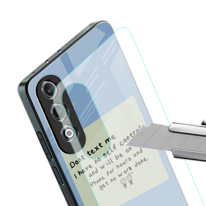 no self control back phone cover | glass case for oneplus nord ce 4