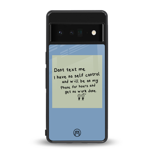 no self control back phone cover | glass case for google pixel 6 pro