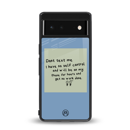 no self control back phone cover | glass case for Google Pixel 6A