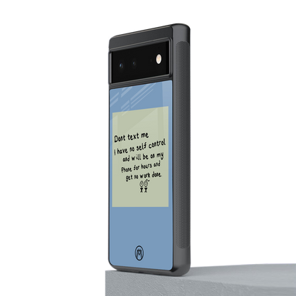 no self control back phone cover | glass case for Google Pixel 6A