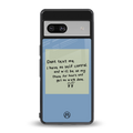 no self control back phone cover | glass case for Google Pixel 7A