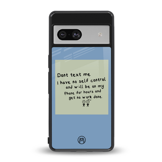 no self control back phone cover | glass case for Google Pixel 7A