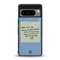 no self control back phone cover | glass case for google pixel 8 pro