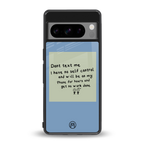 no self control back phone cover | glass case for google pixel 8 pro