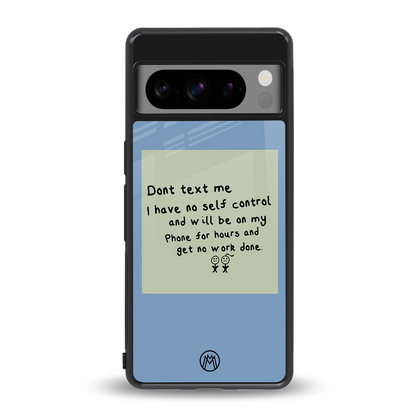 no self control back phone cover | glass case for google pixel 8 pro