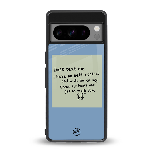 no self control back phone cover | glass case for google pixel 8 pro