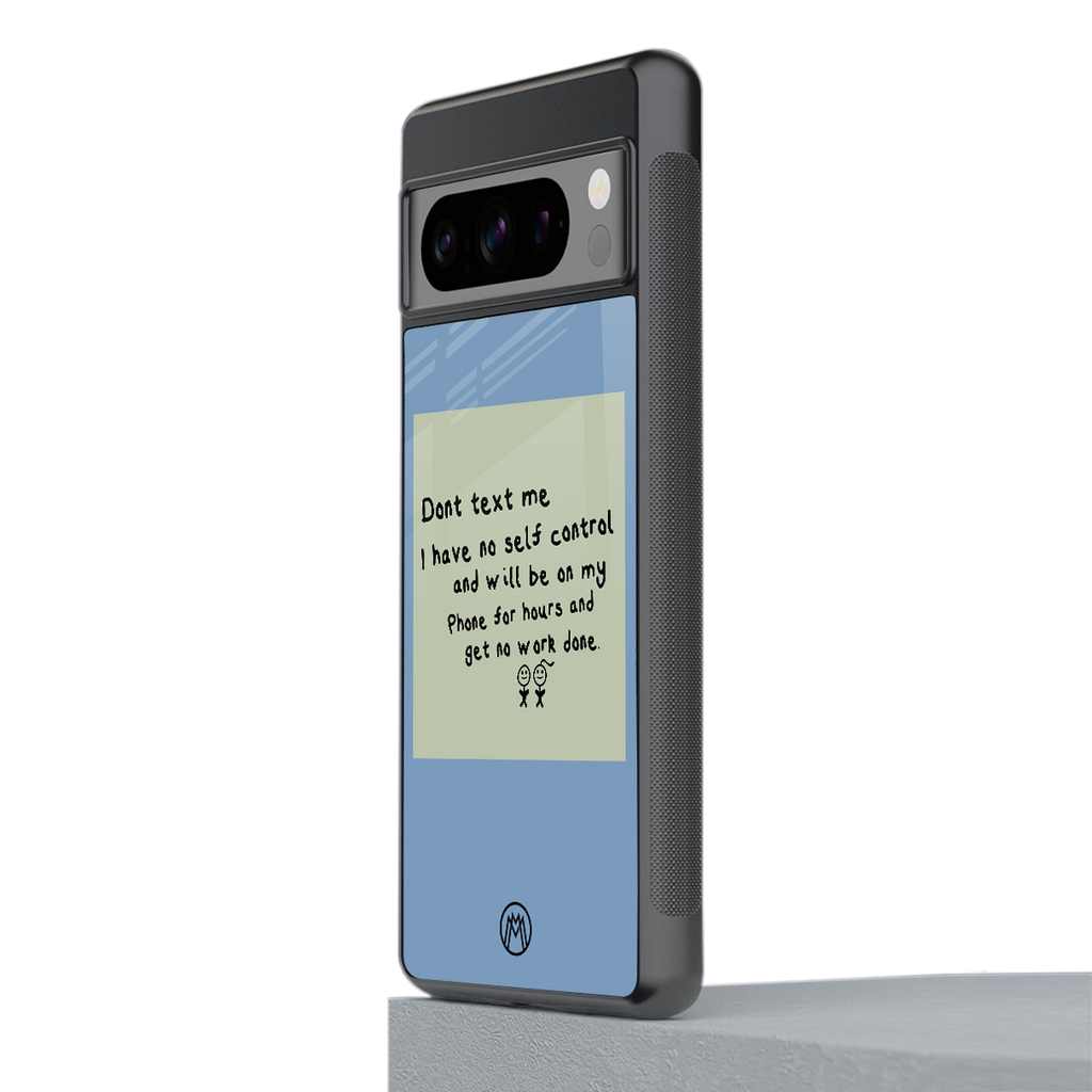 no self control back phone cover | glass case for google pixel 8 pro