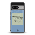 no self control back phone cover | glass case for Google Pixel 8