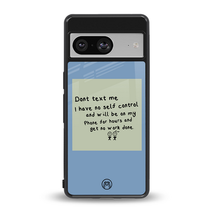 no self control back phone cover | glass case for Google Pixel 8