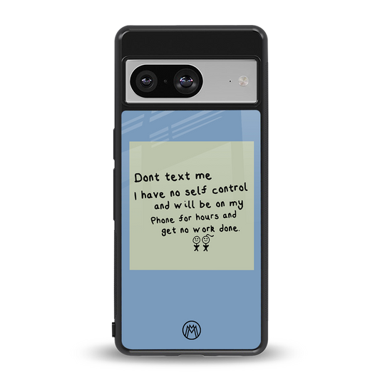no self control back phone cover | glass case for Google Pixel 8