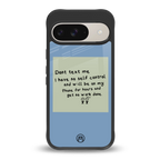 no self control back phone cover | glass case for google pixel 9