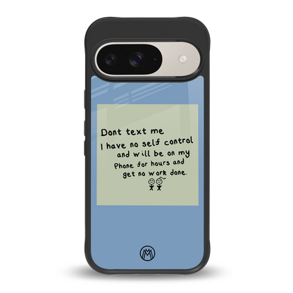 no self control back phone cover | glass case for google pixel 9