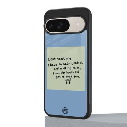 no self control back phone cover | glass case for google pixel 9