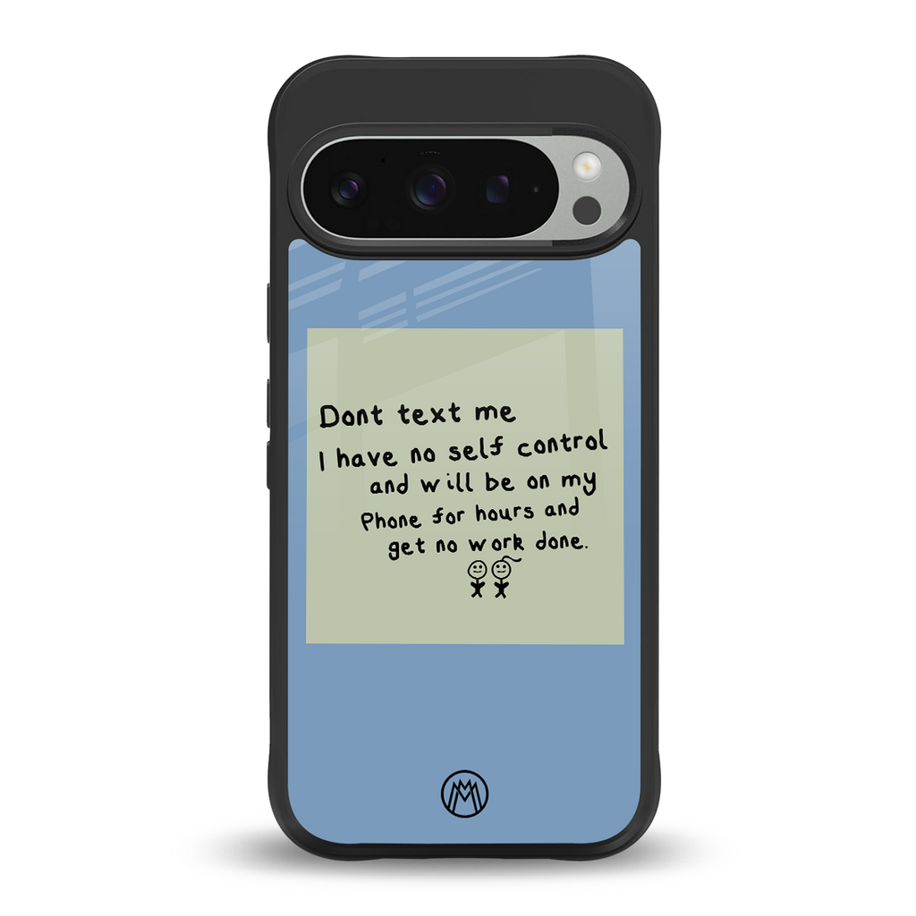 no self control back phone cover | glass case for google pixel 9 pro xl
