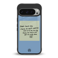 no self control back phone cover | glass case for google pixel 9 pro xl