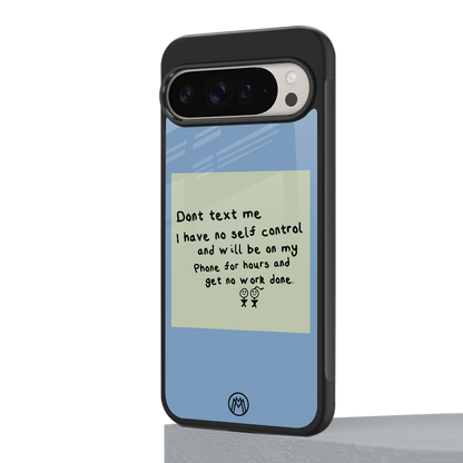 no self control back phone cover | glass case for google pixel 9 pro xl