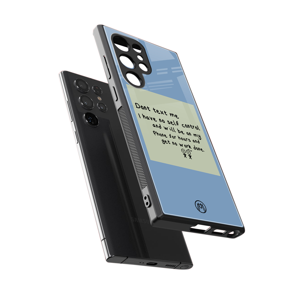 no self control back phone cover | glass case for samsung galaxy s24 ultra