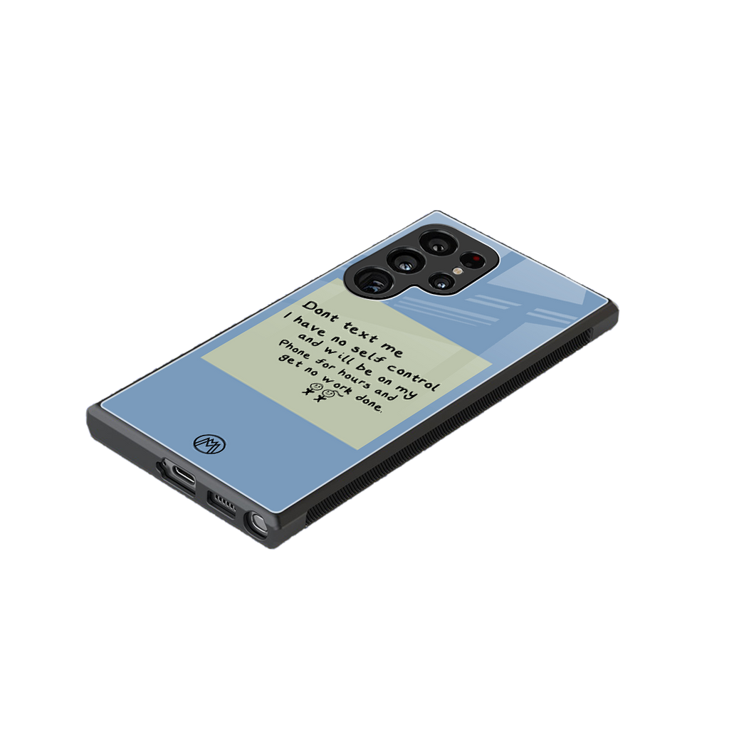 no self control back phone cover | glass case for samsung galaxy s23 ultra