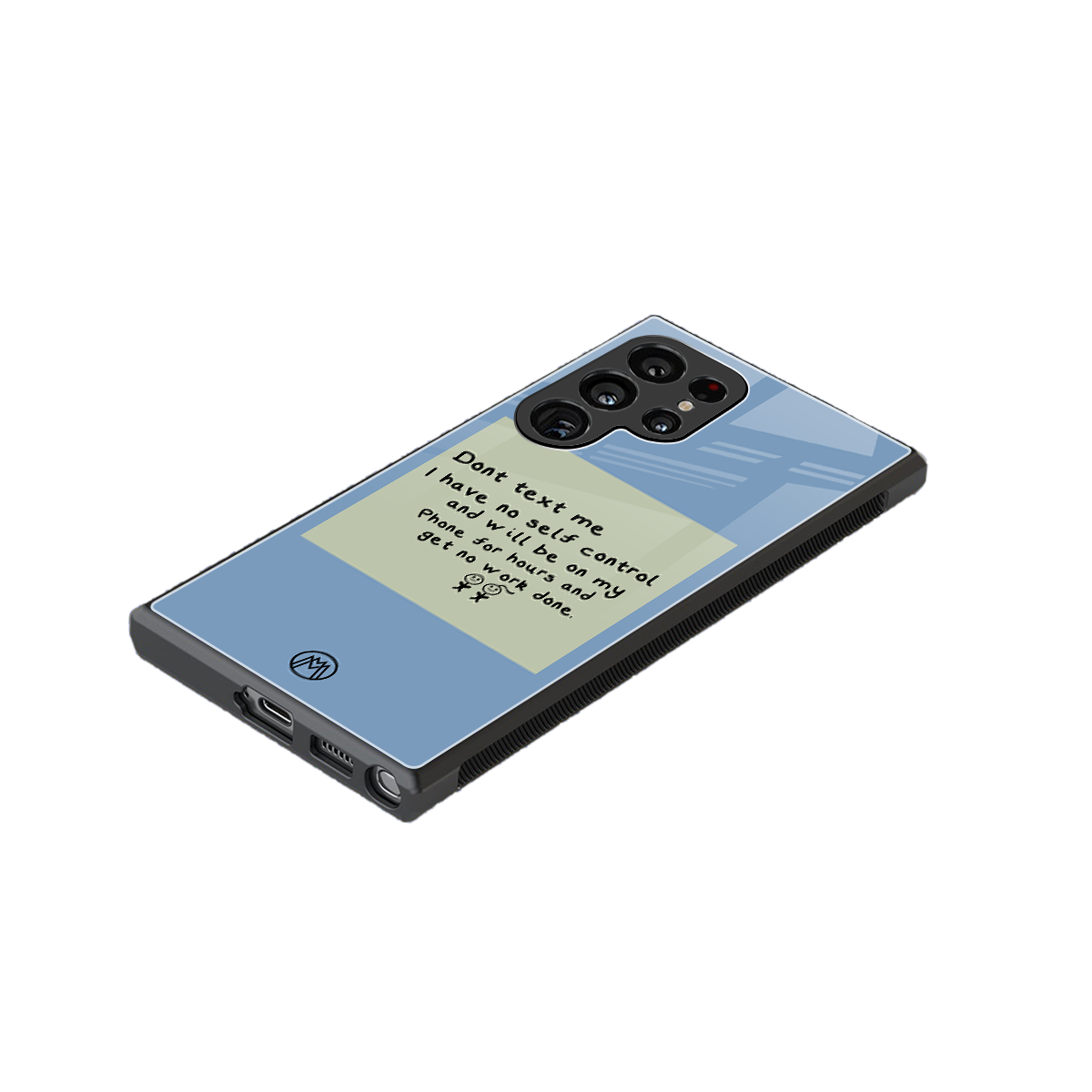 no self control back phone cover | glass case for samsung galaxy s23 ultra