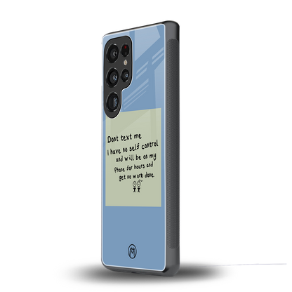 no self control back phone cover | glass case for samsung galaxy s25 ultra