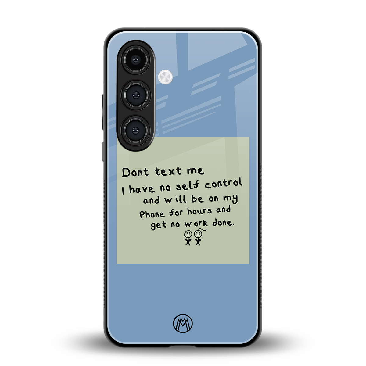 no self control back phone cover | glass case for samsung galaxy s24 plus
