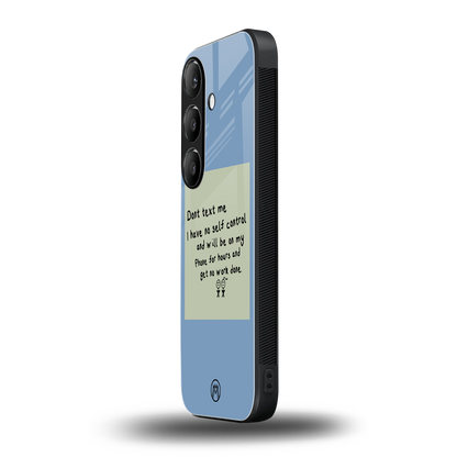 no self control back phone cover | glass case for samsung galaxy s24 plus