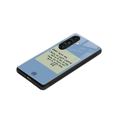 no self control back phone cover | glass case for samsung galaxy s24 fe