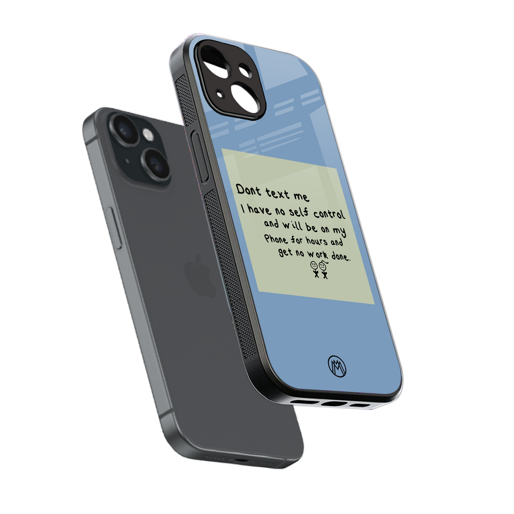 no self control back phone cover | glass case for iphone 14