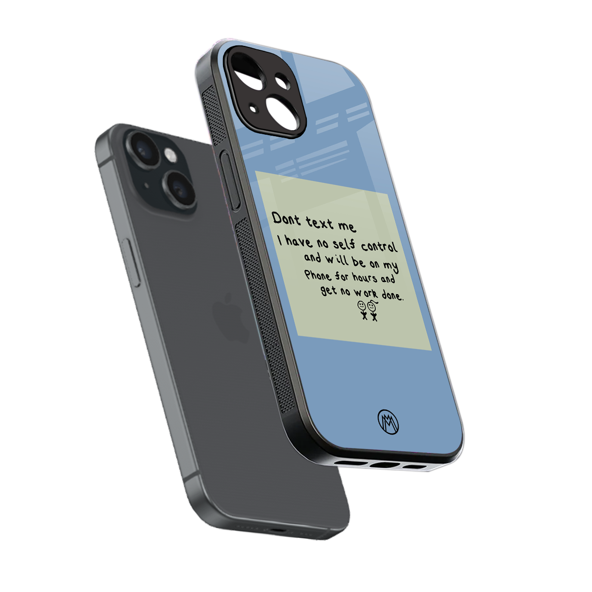 no self control back phone cover | glass case for iphone 14