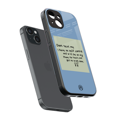 no self control back phone cover | glass case for iphone 14