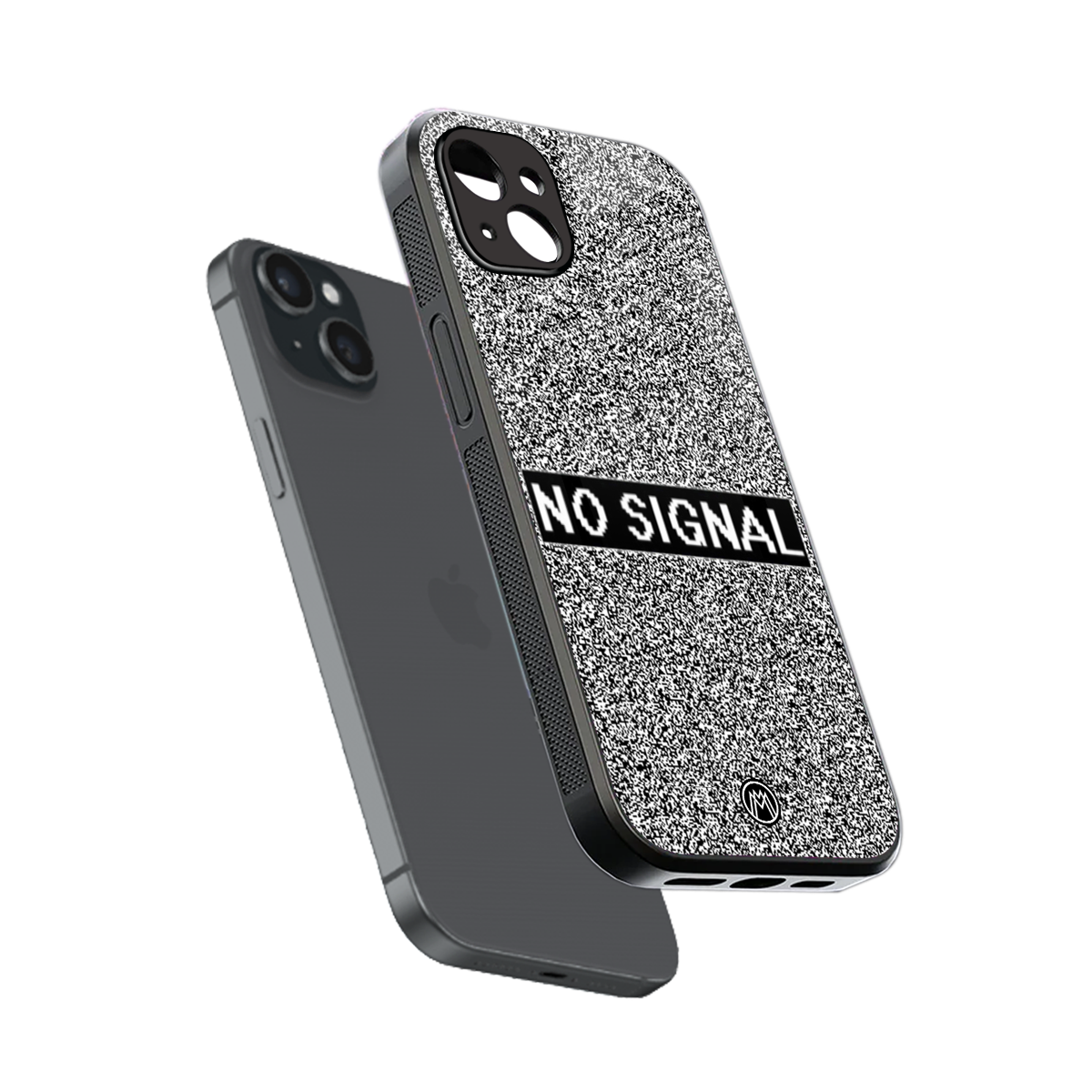 no signal back phone cover | glass case for iphone 15 plus