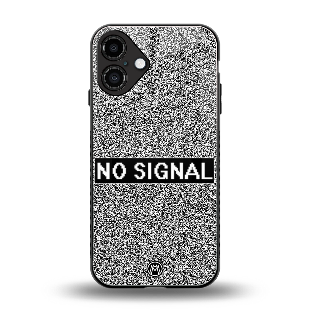 no signal back phone cover | glass case for iphone 16 plus