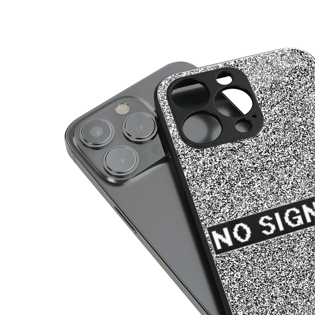 no signal back phone cover | glass case for iphone 16