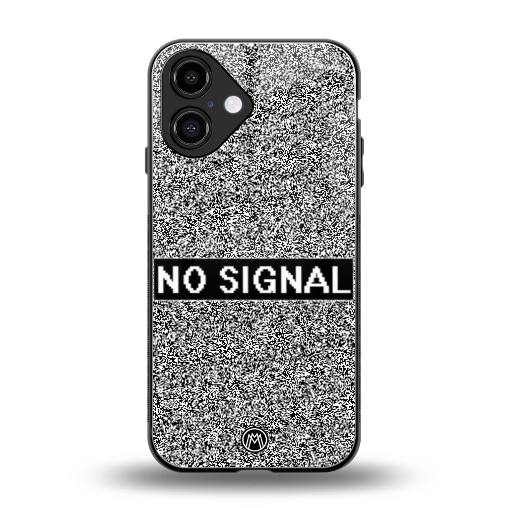 no signal back phone cover | glass case for iphone 16