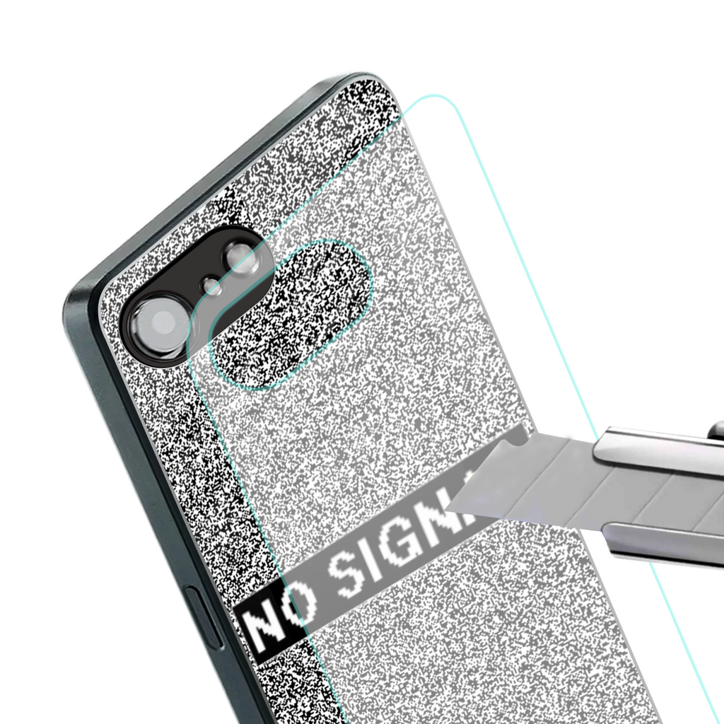 no signal back phone cover | glass case for iphone 16e