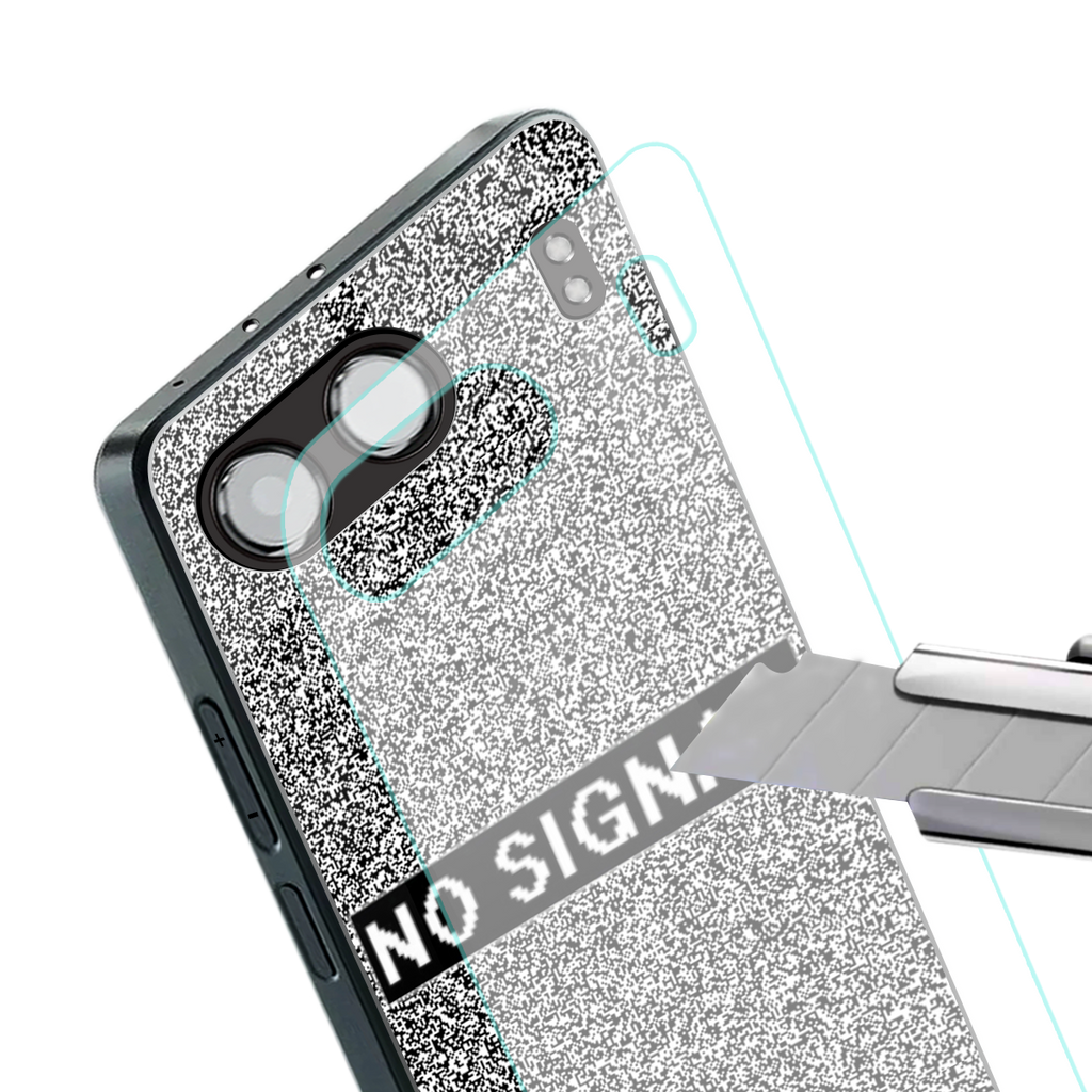 no signal back phone cover | glass case for oneplus nord 4