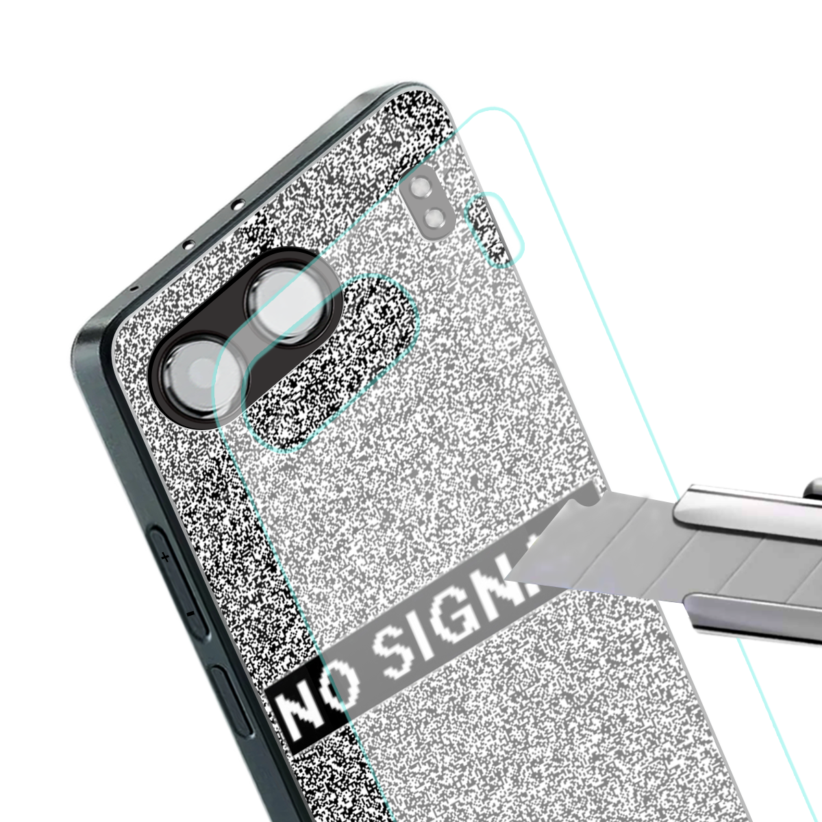 no signal back phone cover | glass case for oneplus nord 4