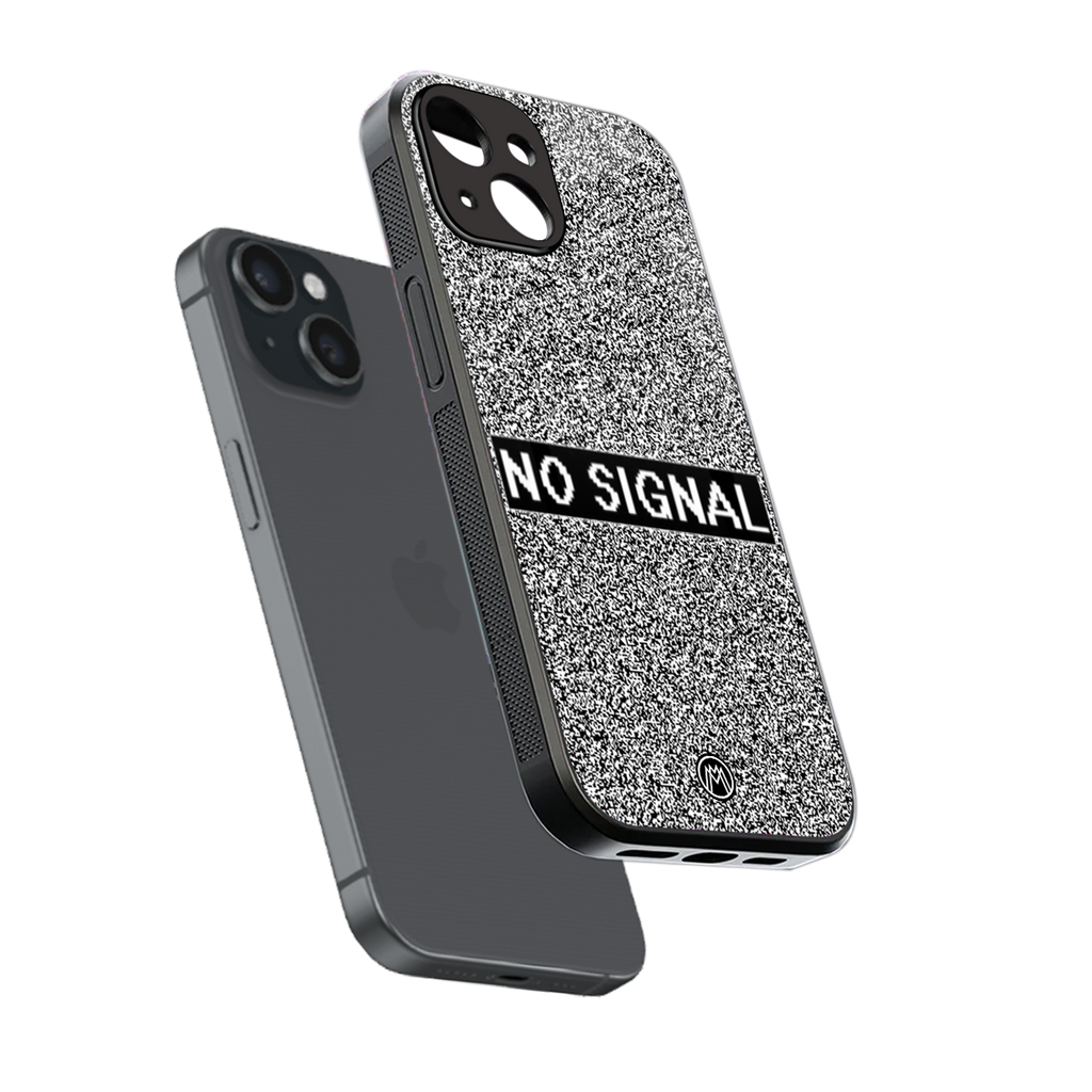 no signal back phone cover | glass case for iphone 15