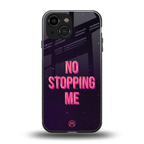 no stopping me back phone cover | glass case for iphone 13 mini