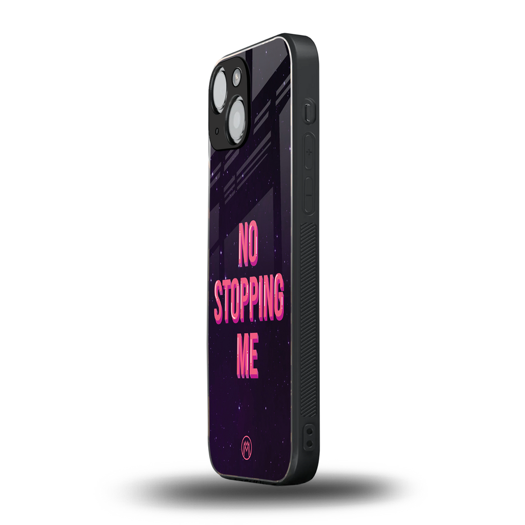 no stopping me back phone cover | glass case for iphone 13 mini