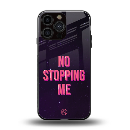 no stopping me back phone cover | glass case for iphone 13 pro max