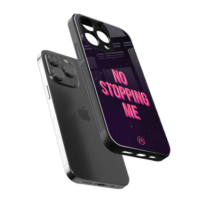 no stopping me back phone cover | glass case for iphone 13 pro max