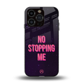 no stopping me back phone cover | glass case for iphone 13 pro