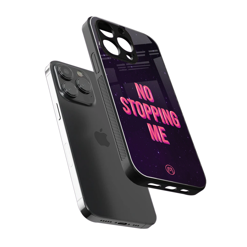 no stopping me back phone cover | glass case for iphone 13 pro