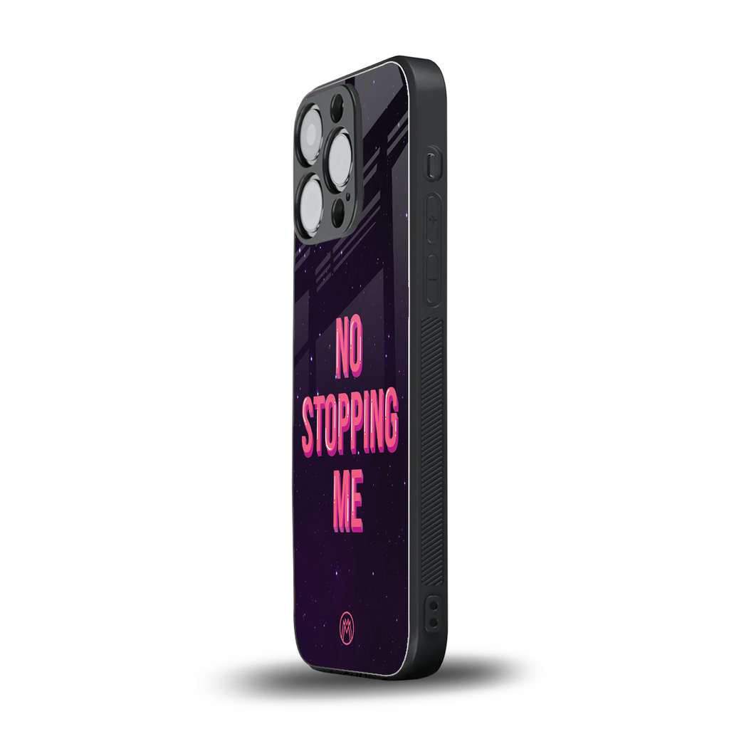 no stopping me back phone cover | glass case for iphone 13 pro