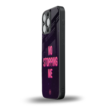 no stopping me back phone cover | glass case for iphone 14 pro max