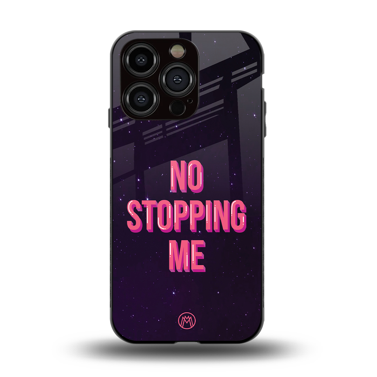 no stopping me back phone cover | glass case for iphone 15 pro