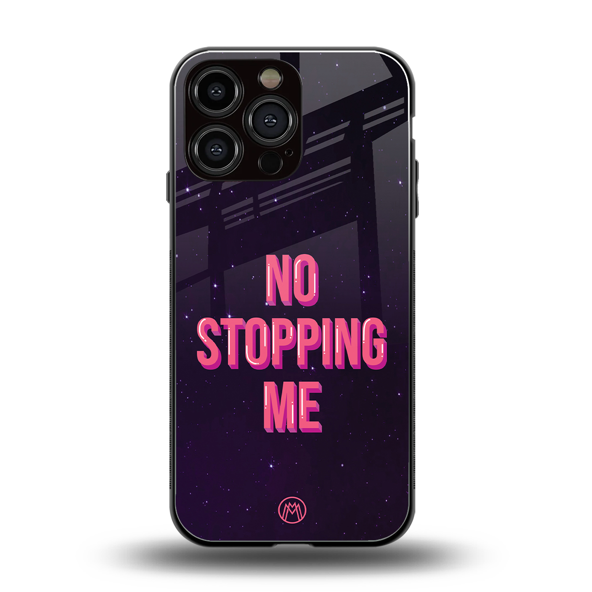 no stopping me back phone cover | glass case for iphone 16 pro max